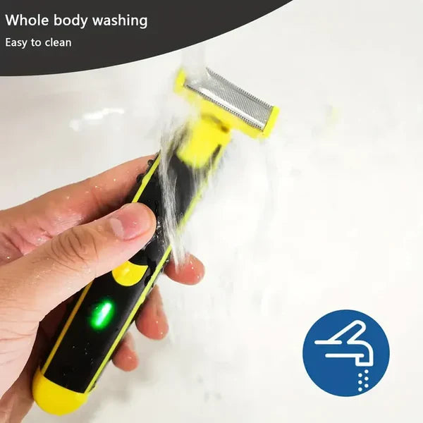 RoyaleGlow Men's Rechargeable Wet And Dry Electric Shaver And Trimmer