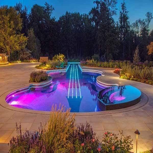 RoyaleGlow Submersible LED Pool Lights 10 Lamps Set