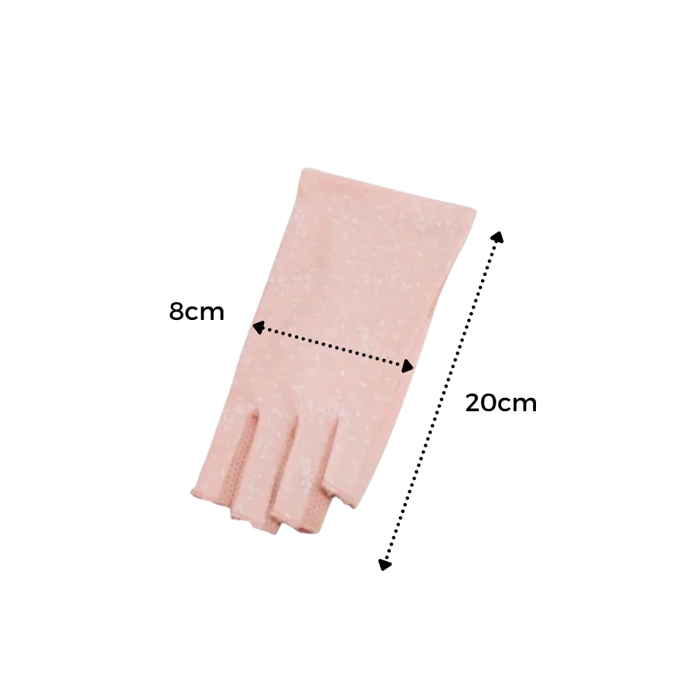 Luxora Stylish UV-Protective Cotton Gloves for Sun Safety