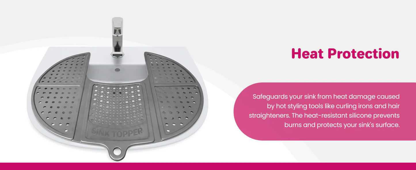RoyaleGlow Bathroom Sink Topper Cover for Space Saving