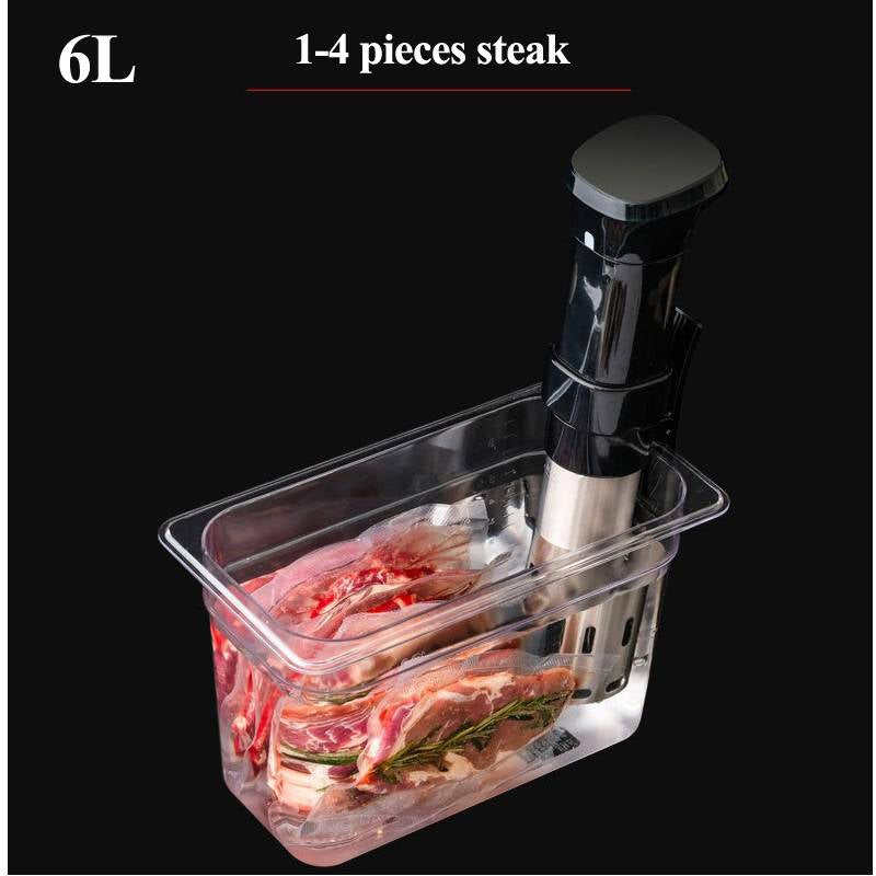 RoyaleGlow Sous Vide Container with Fitted Lid and Scale