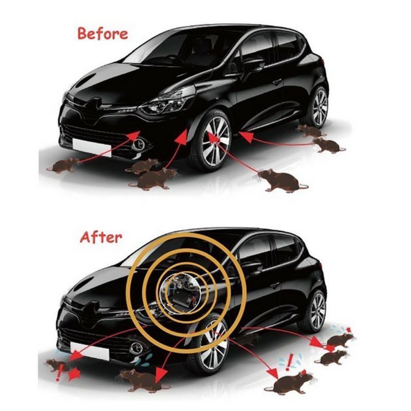 Royaleva Ultrasonic Car Squirrel Repeller - Get Rid Of Squirrels in 48 Hours