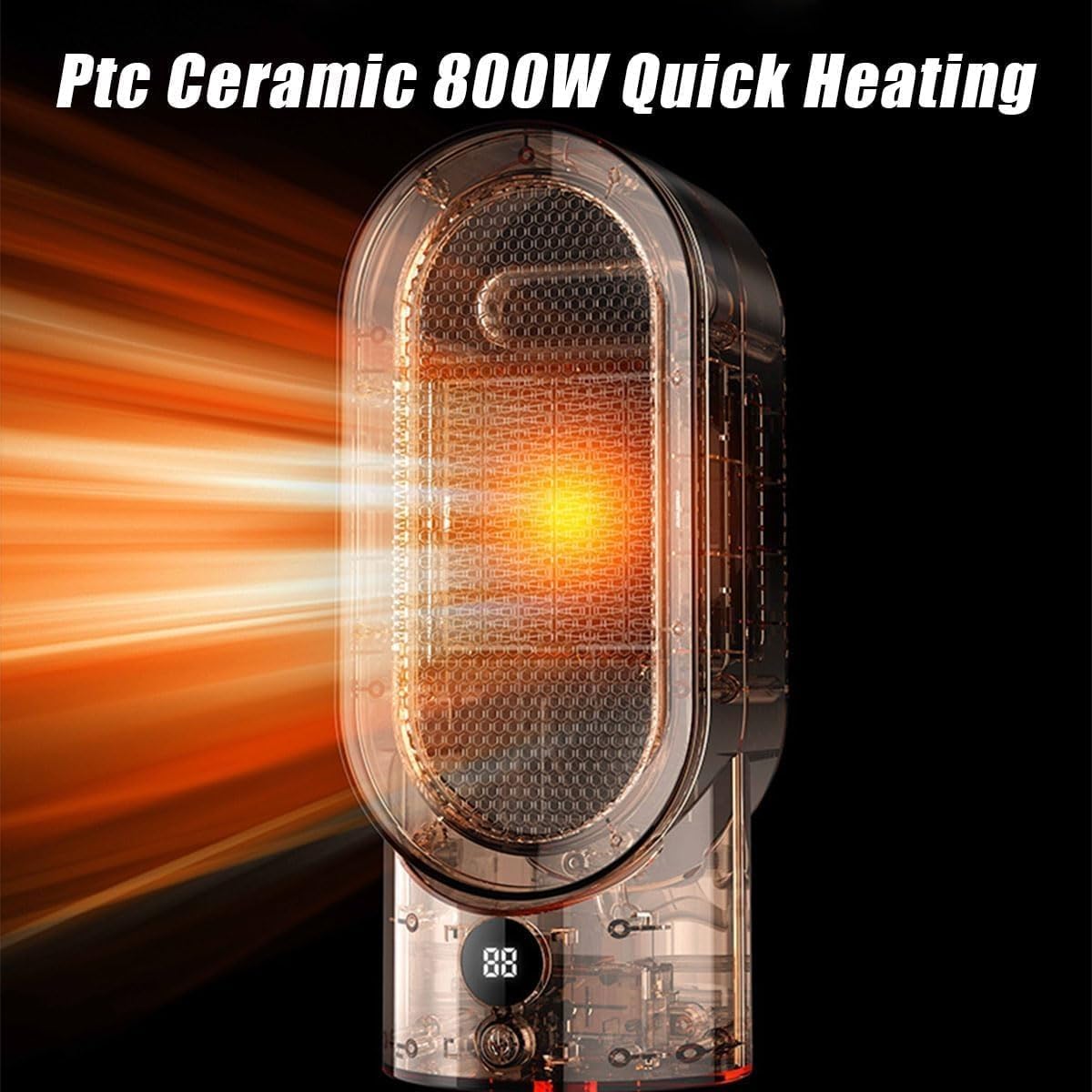 Luxora Airwave Portable Electric Fan Heater for Quick Warmth