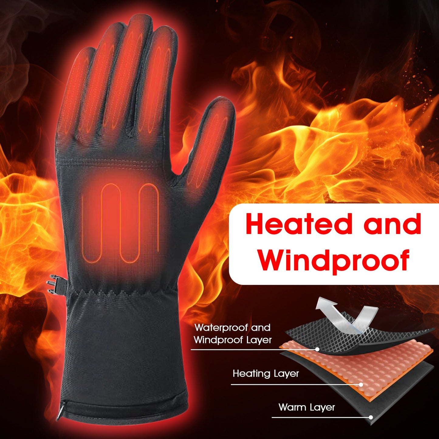 Royaleva Thin Heated Glove Liners for Ultimate Warmth