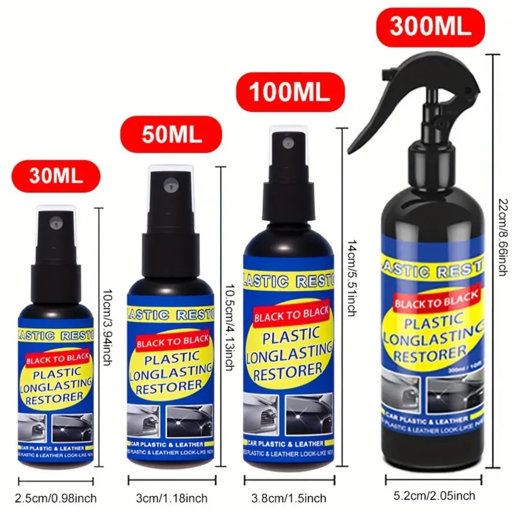 RoyaleGlow Car Plastic Restorer Back to Black Gloss Coating