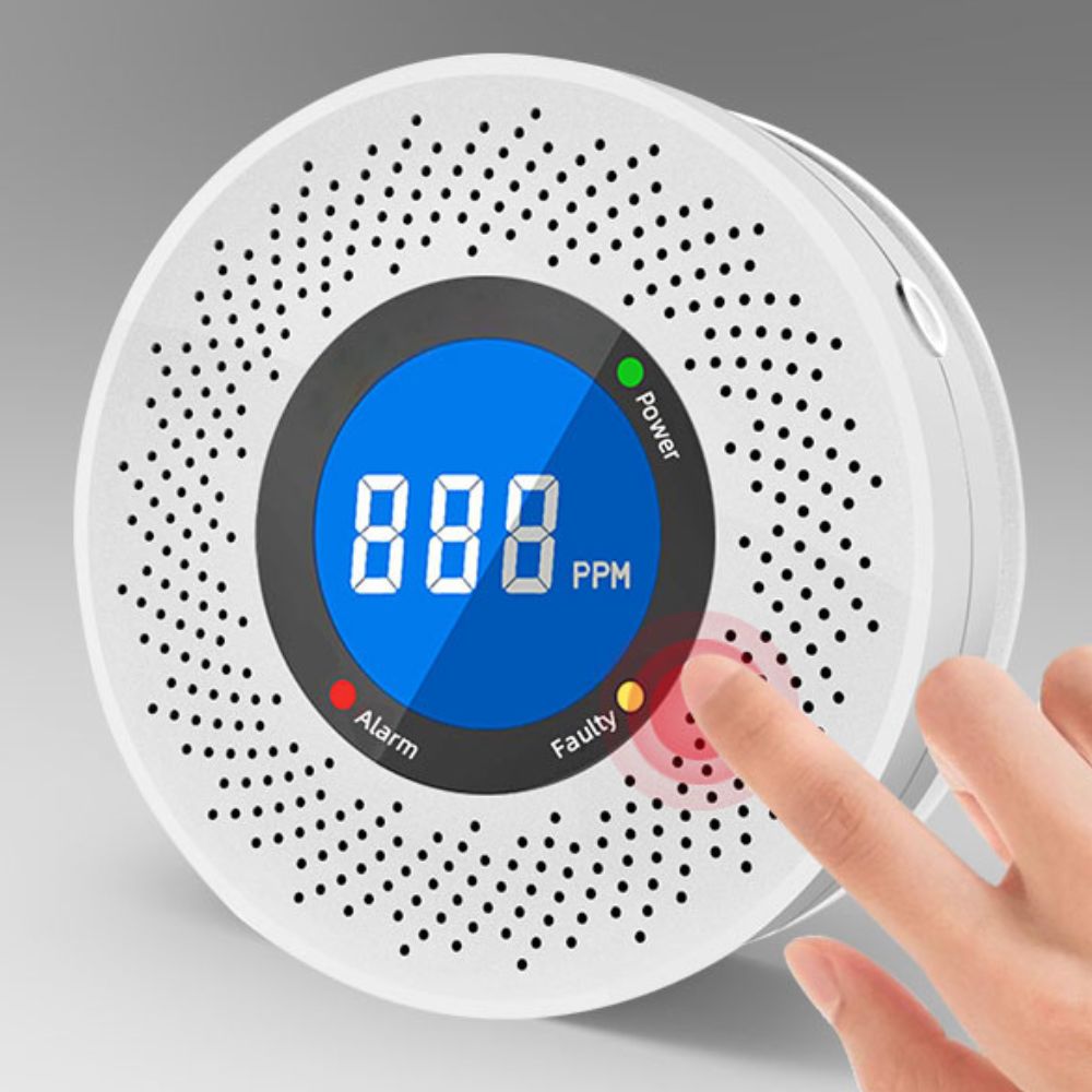 RoyaleGlow Carbon Monoxide Detector CO Alarm Smoke Safety Combo
