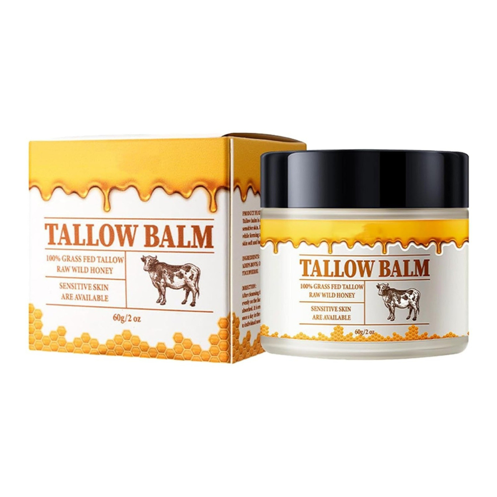 RoyaleGlow Hydrating Beef Tallow Honey Moisturizer Face & Body Balm