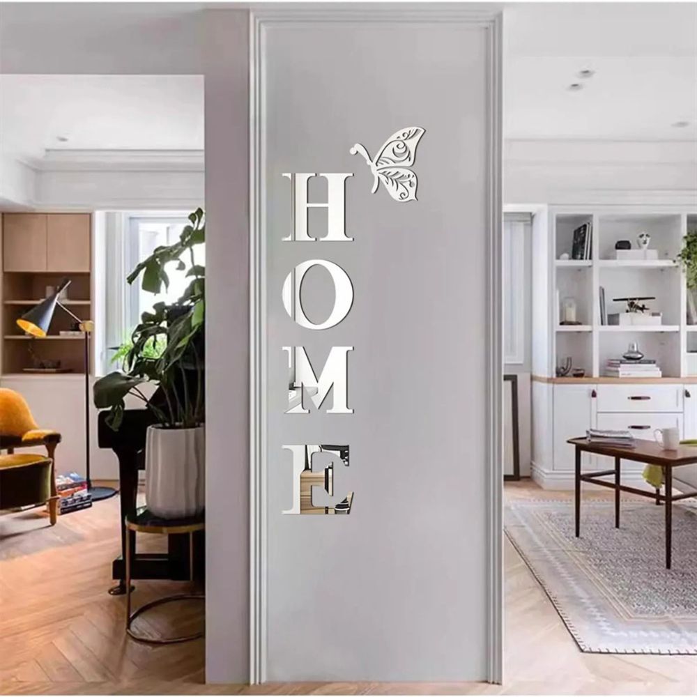 Luxora Home Entrance 3D Mirror Wall Sticker Decor