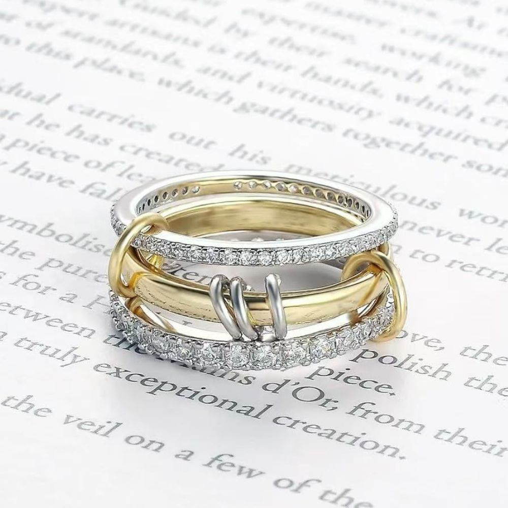 Luxora Trendy Gold Stackable Rings for Elegant Layering