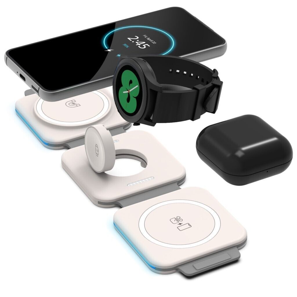 RoyaleGlow 3 In 1 Travel Charger For Phones And Tablets