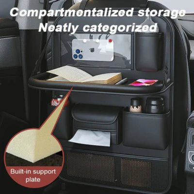 Luxora Car Back Seat Organizer With Tablet Holder Tray