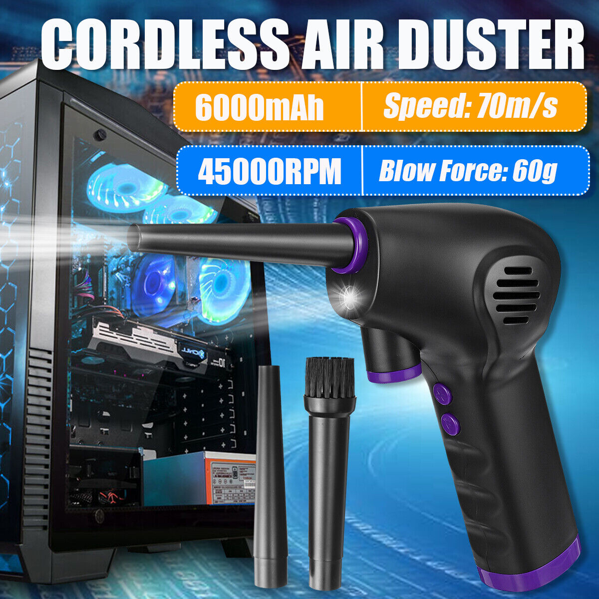 Luxora Cordless Air Duster for Electronics Cleaning