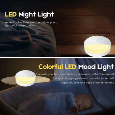 Royaleva Baby White Noise Machine with Night Light