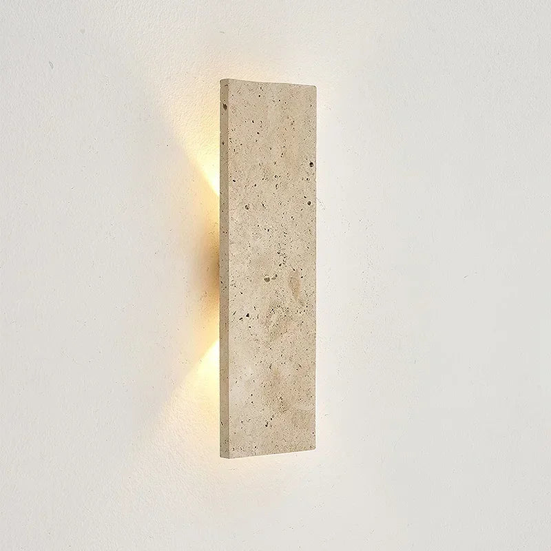 LuxRoyale Outdoor LED Wall Sconce-Natural Stone Up Down Light for Exterior Walls