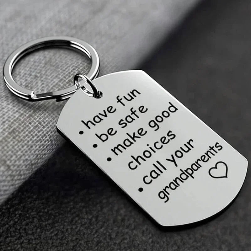 RoyaleGlow Reminder to Do Things Stainless Steel Keychain Warm Gift