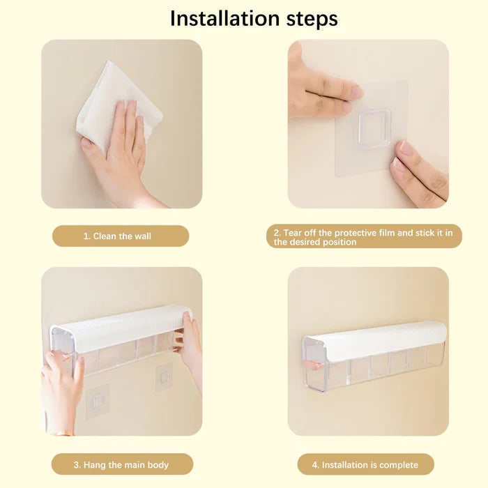 Luxora Wall-Mounted Underwear Storage with Clear Window