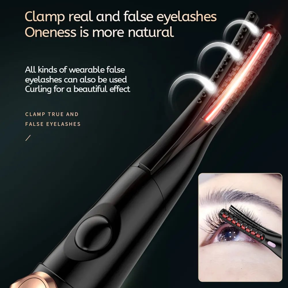 RoyaleGlow Rechargeable Heated Eyelash Curler for Perfect Lashes
