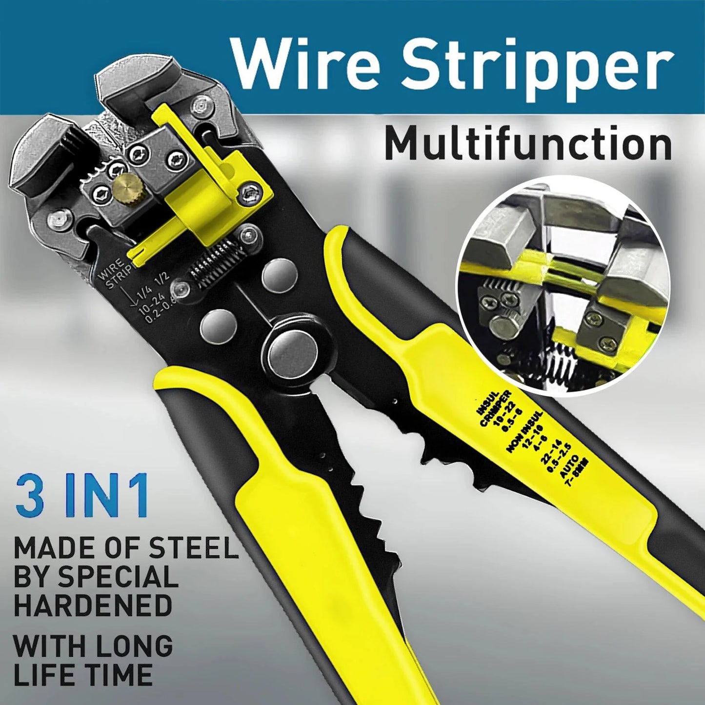 RoyaleGlow Automatic Wire Stripper Cable Cutter Tool
