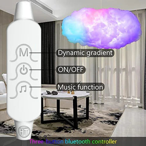 RoyaleGlow Thunder Cloud Lightning Lamp with Remote Control