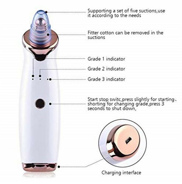 LuxRoyale Blackhead Remover Vacuum - Best Blackhead Remover