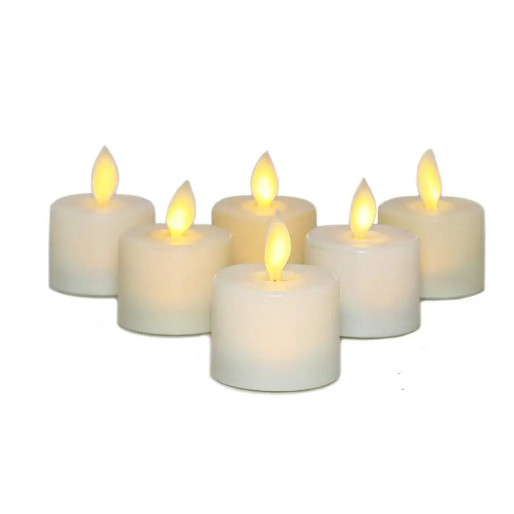 RoyaleGlow 6 Pcs Realistic Flameless Candles With Remote