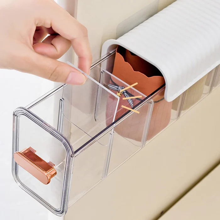 Luxora Wall-Mounted Underwear Storage with Clear Window
