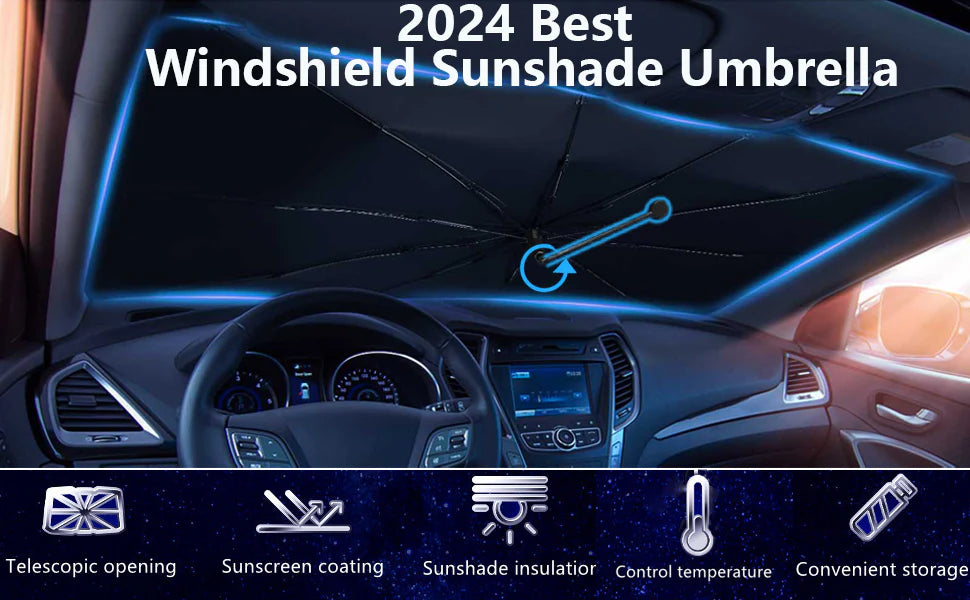 Royaleva Car Windshield Sun Shade for UV Protection