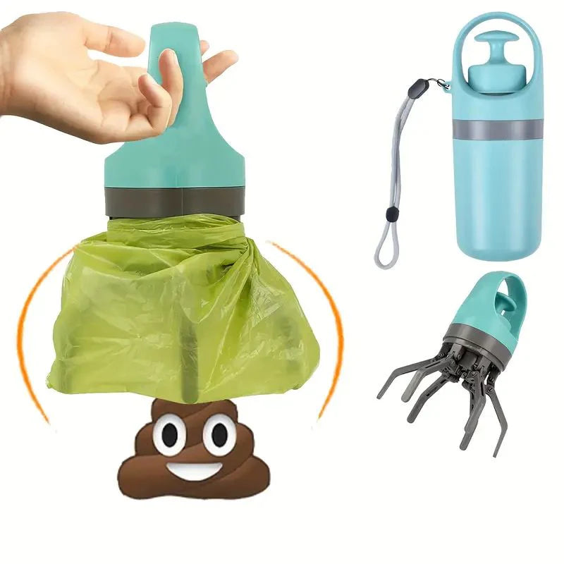 RoyaleGlow Portable Pooper Scooper with Built-In Bag Dispenser