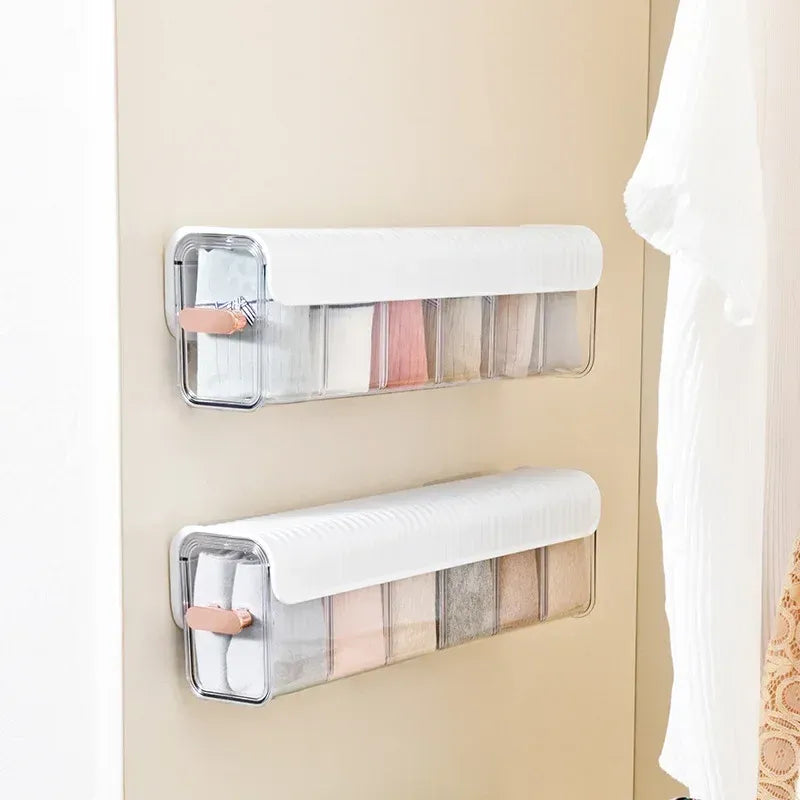 Luxora Wall-Mounted Underwear Storage with Clear Window