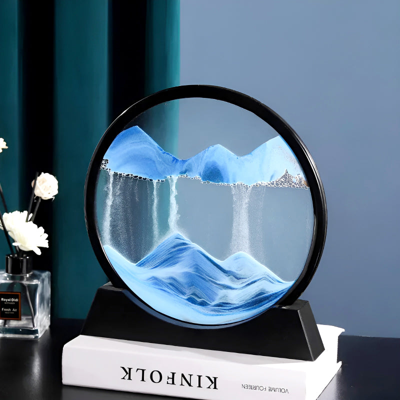 Royaleva Moving Sand Art Sculpture - LED Soothing Desktop Decor