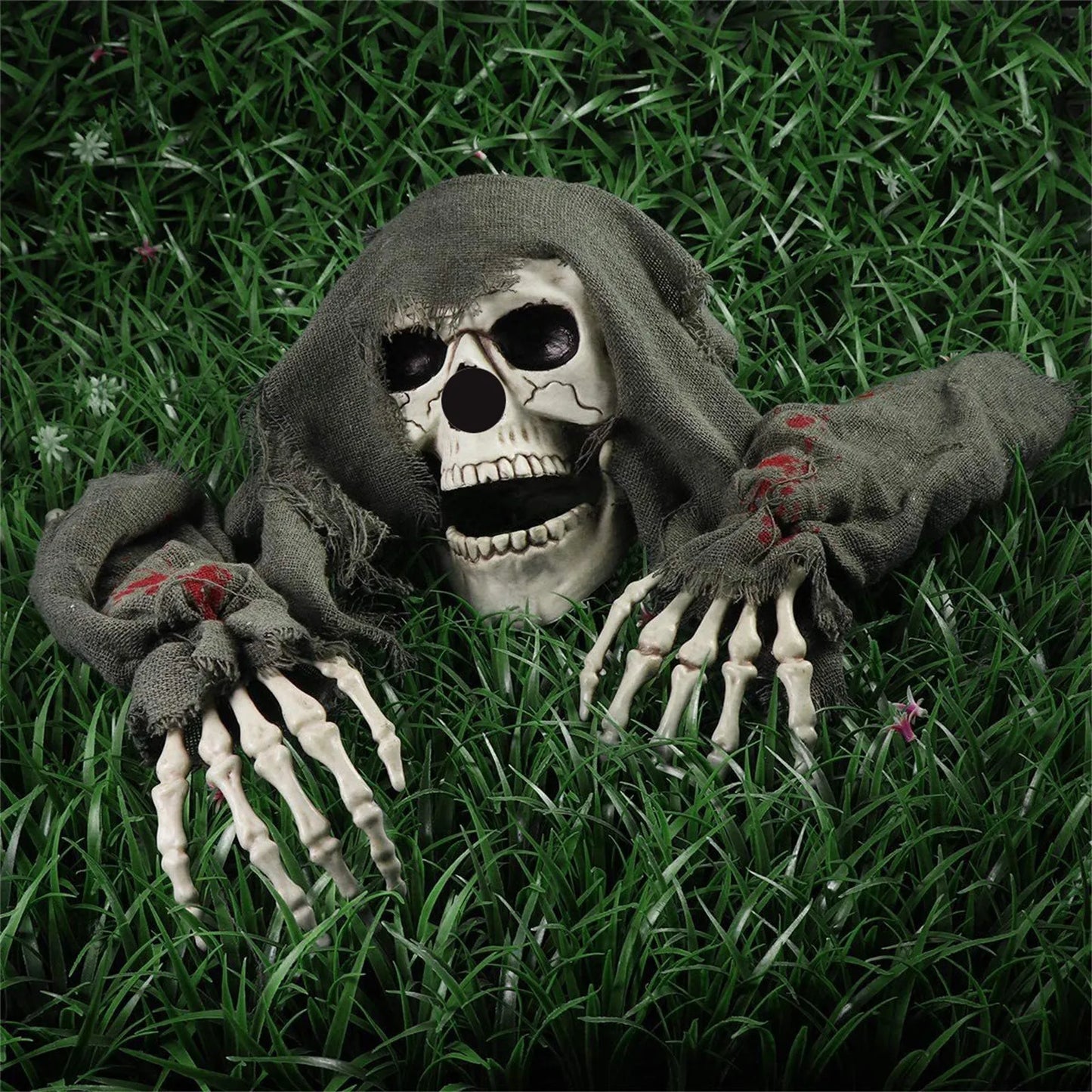 3PCS Halloween Ground Decorative Skull/ Ghost/ Head Crawling Ghost Crawling Trick Simulation Arm Skull Decoration, Gifts 1