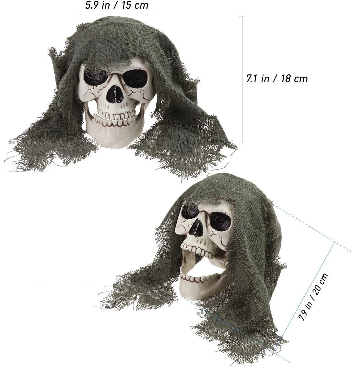 3PCS Halloween Ground Decorative Skull/ Ghost/ Head Crawling Ghost Crawling Trick Simulation Arm Skull Decoration, Gifts 4