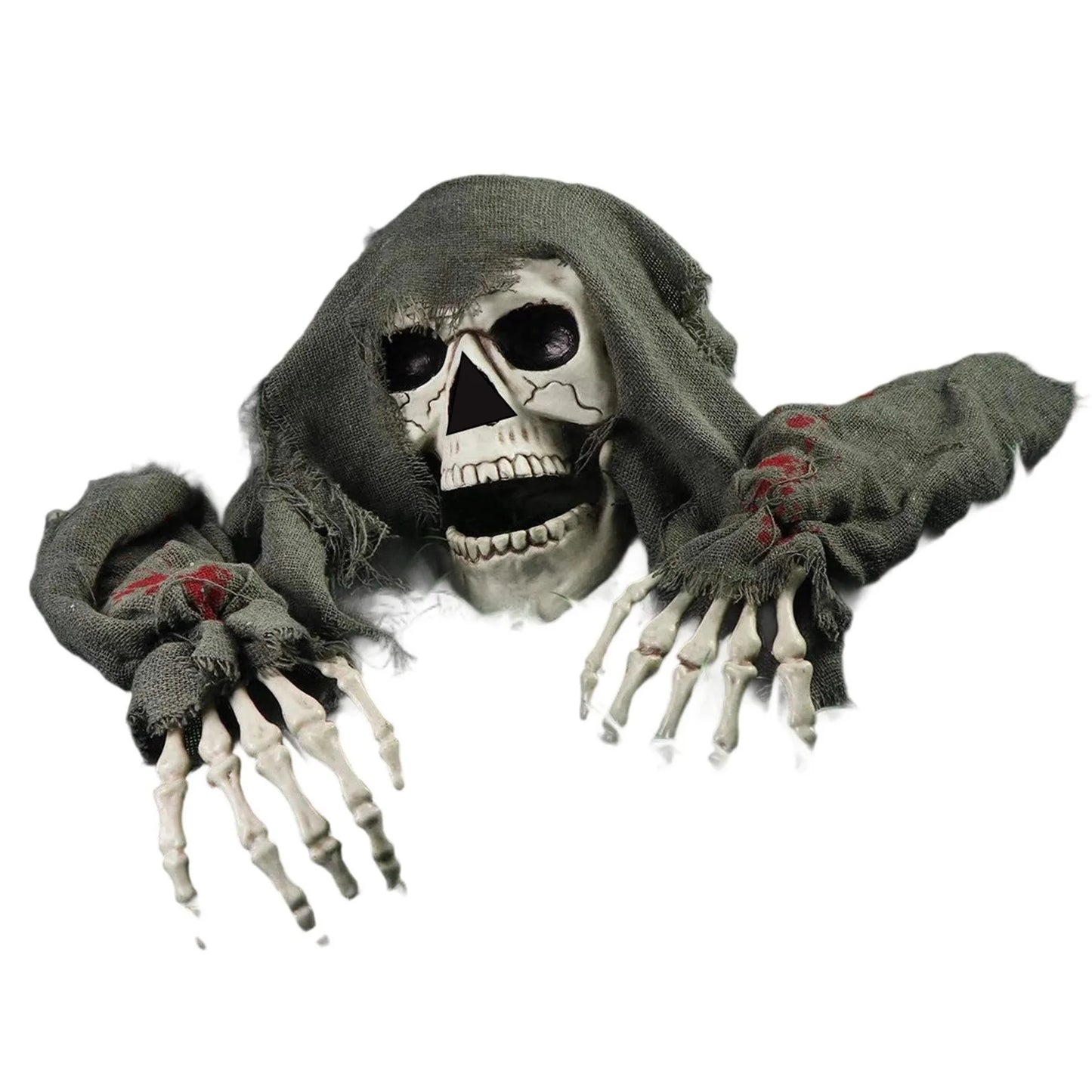 3PCS Halloween Ground Decorative Skull/ Ghost/ Head Crawling Ghost Crawling Trick Simulation Arm Skull Decoration, Gifts 9