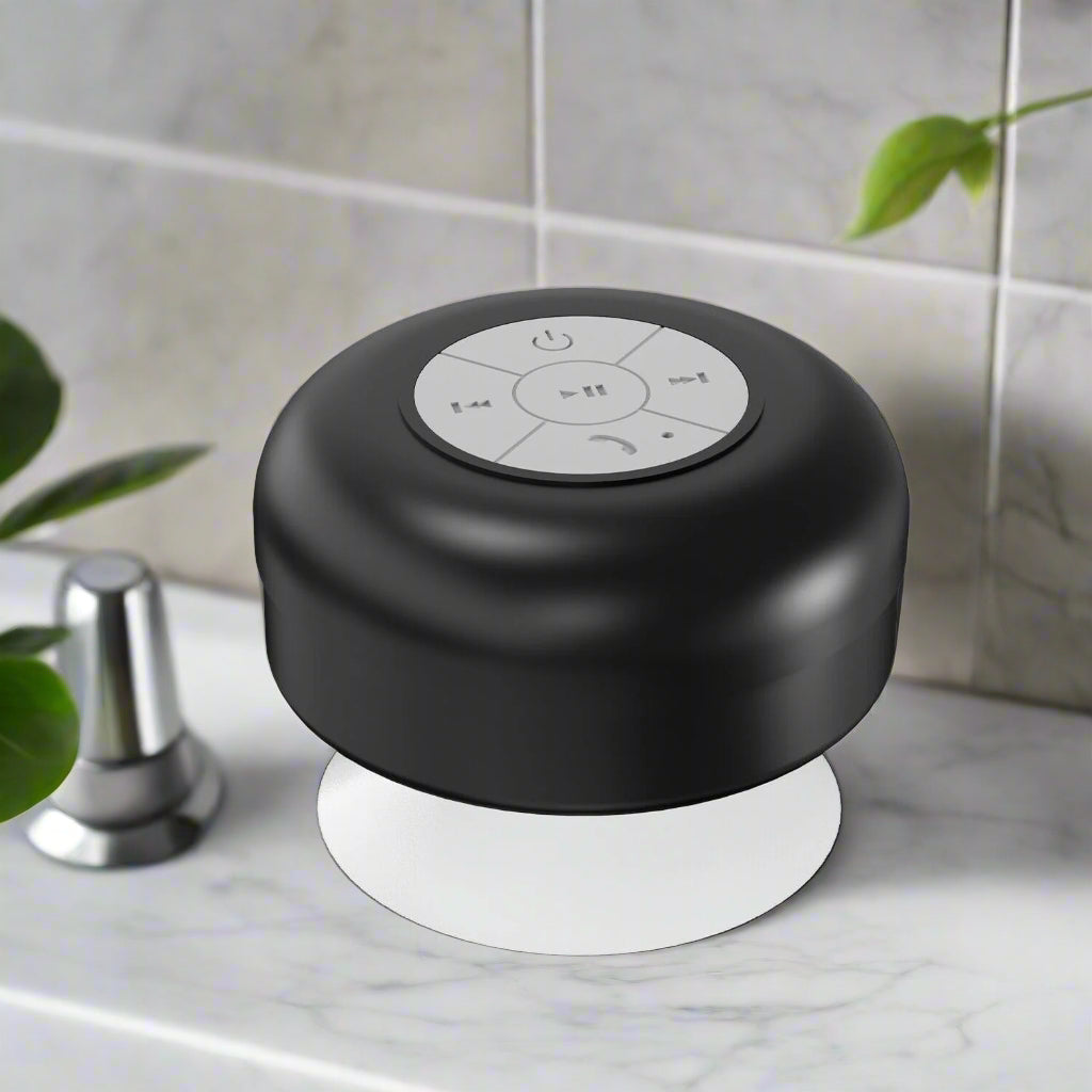 Luxora Waterproof Bluetooth Shower Speaker with Suction Cup