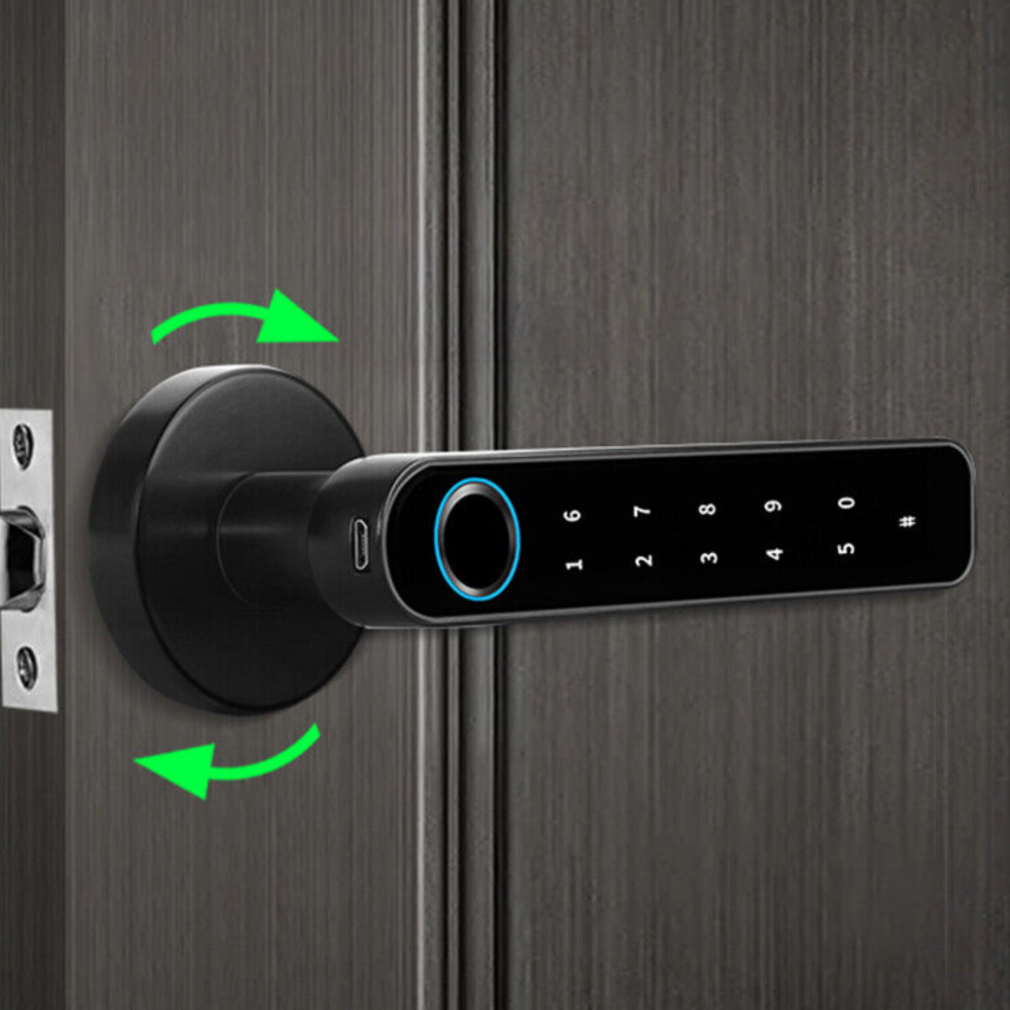 RoyaleGlow Smart Electronic Mobile App Controlled Bluetooth Fingerprint Door Lock