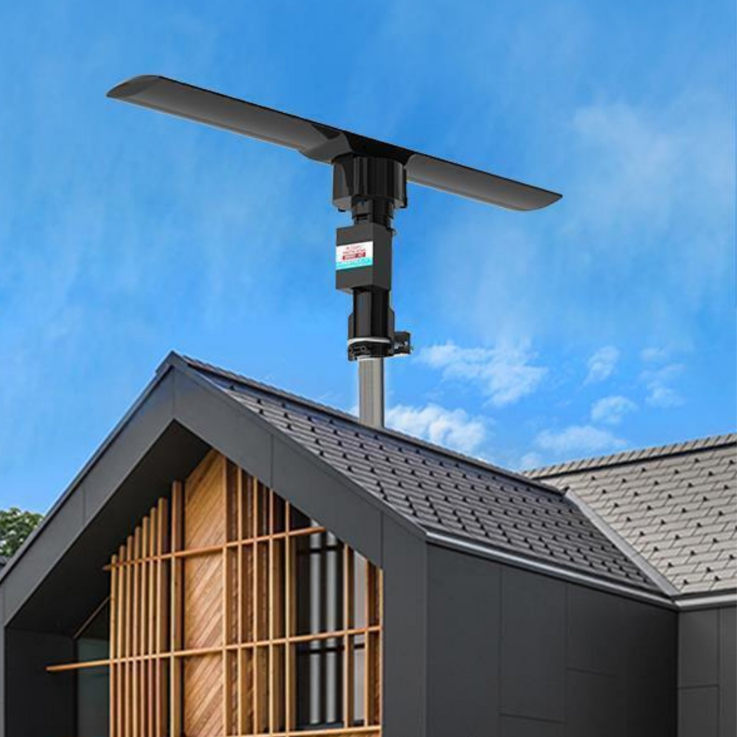 Royaleva Long Range Omnidirectional Outdoor HD TV Signal Booster Antenna 990 Miles