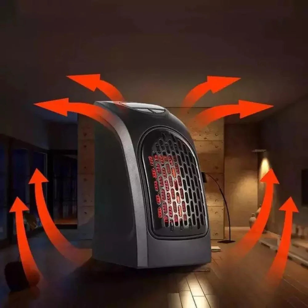 RoyaleGlow Portable Plug-In Electric Fan Heater with Thermostat