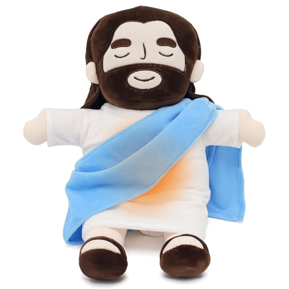 RoyaleGlow Breathing Jesus Soothing Plushie for Sleep Aid