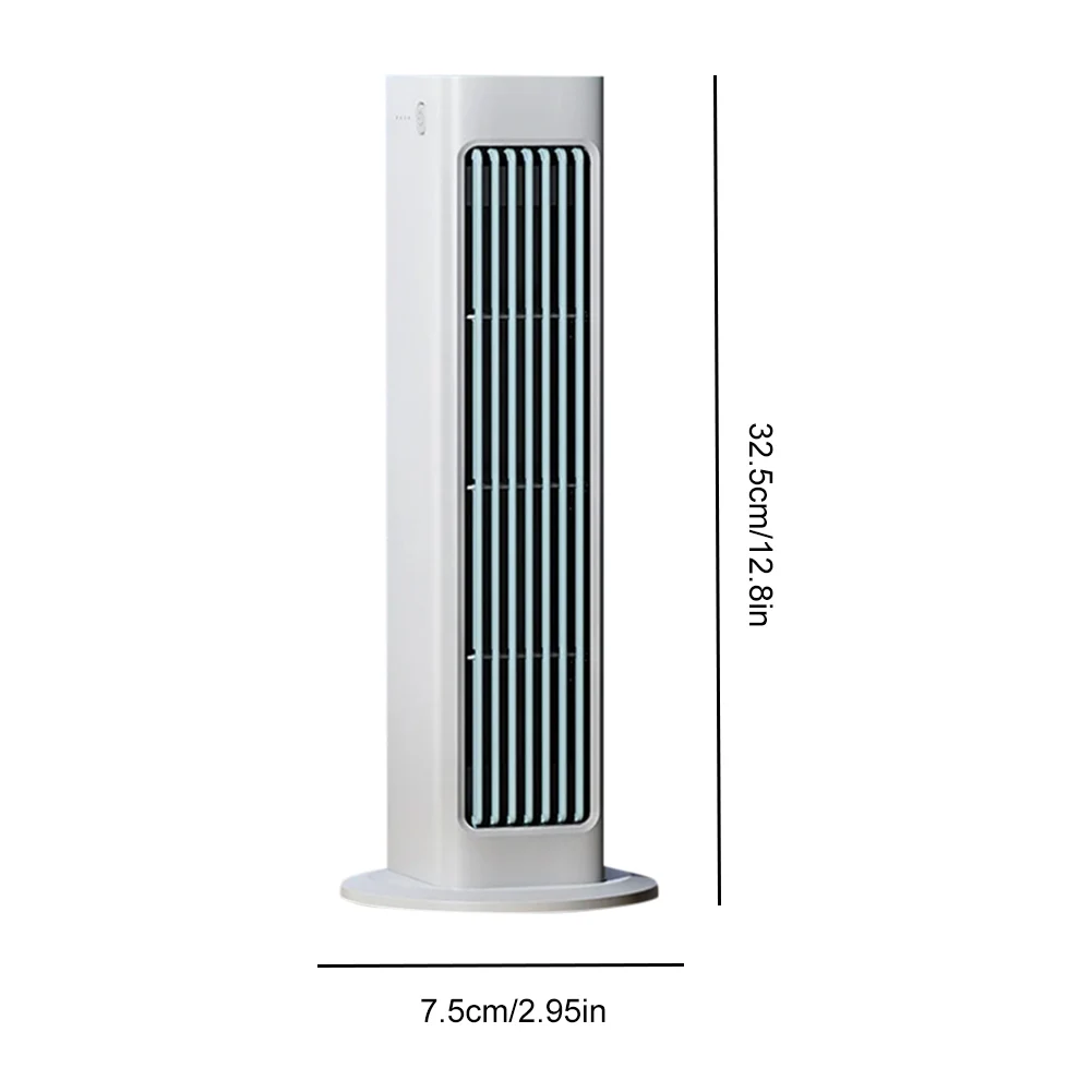 Royelux Bladeless Rechargeable Tower Fan with Remote Control & 3 Speeds for Quiet Cooling