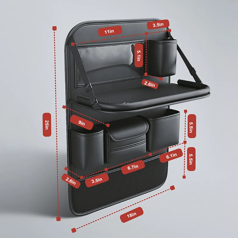 Luxora Car Back Seat Organizer With Tablet Holder Tray
