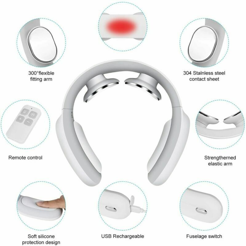 Royaleva Pulse & Heat Intelligent Neck Massager 15 Modes