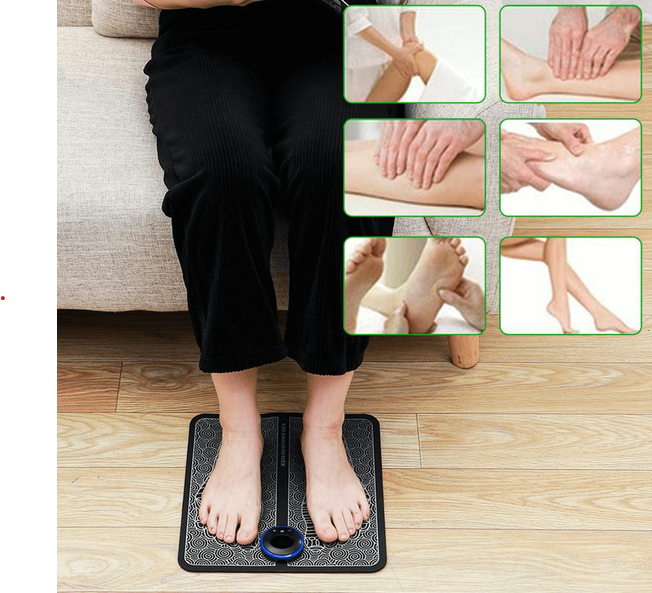 RoyaleGlow EMS Acupoints Stimulator Massage Foot Mat Ultimate Relaxation & Pain Relief