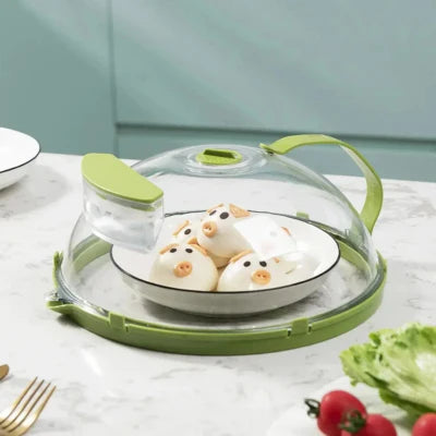 Royaleva Microwave Food Cover with Water Steamer 10 Inch