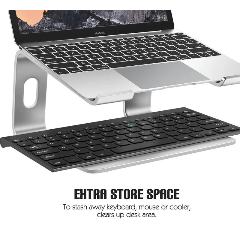 RoyaleGlow Aluminum Vertical Laptop Stand for Ergonomic Desk