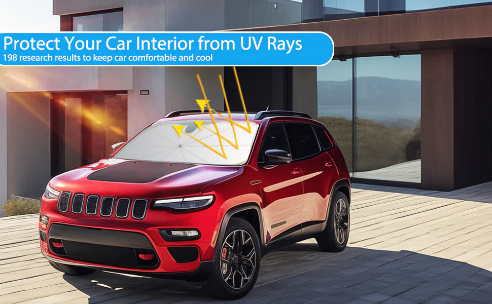 Royaleva Car Windshield Sun Shade for UV Protection