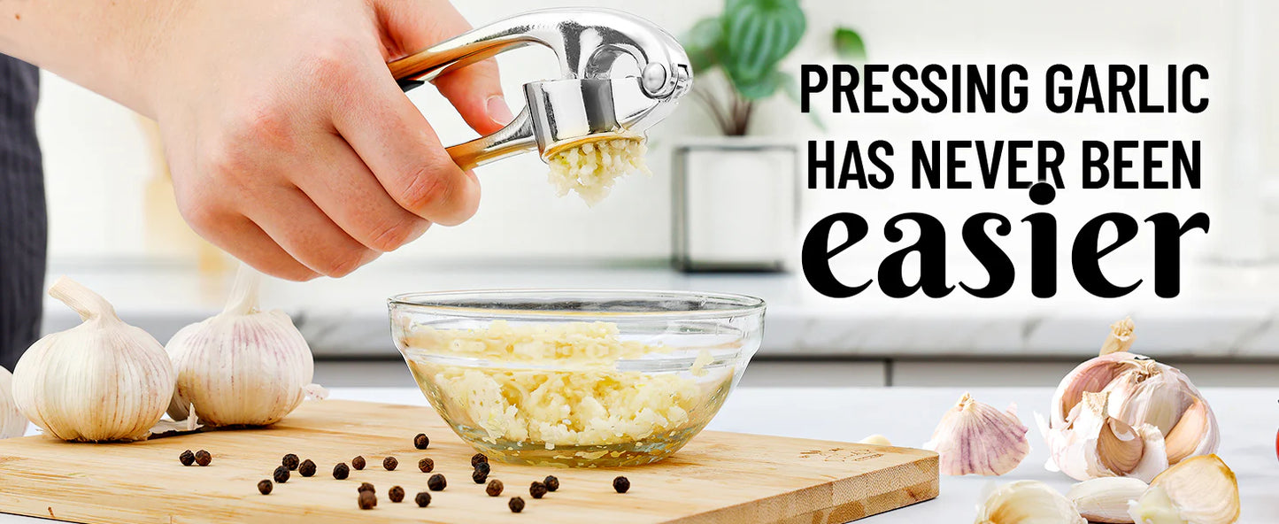 LuxRoyale Premium Garlic Press Mincer for Effortless Cooking