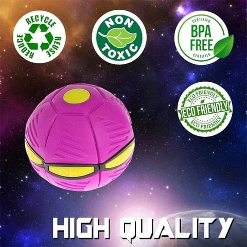 Luxora Flying Saucer Ball Dog Toy with Flashing Light