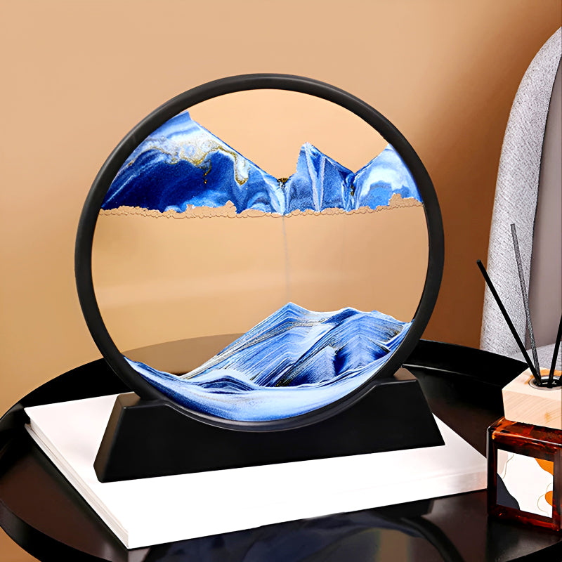 Royaleva Moving Sand Art Sculpture - LED Soothing Desktop Decor