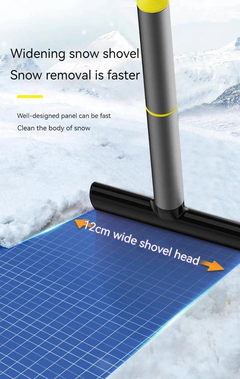 Royaleva Ice Scraper For Car With Dual-Action Snow Tool