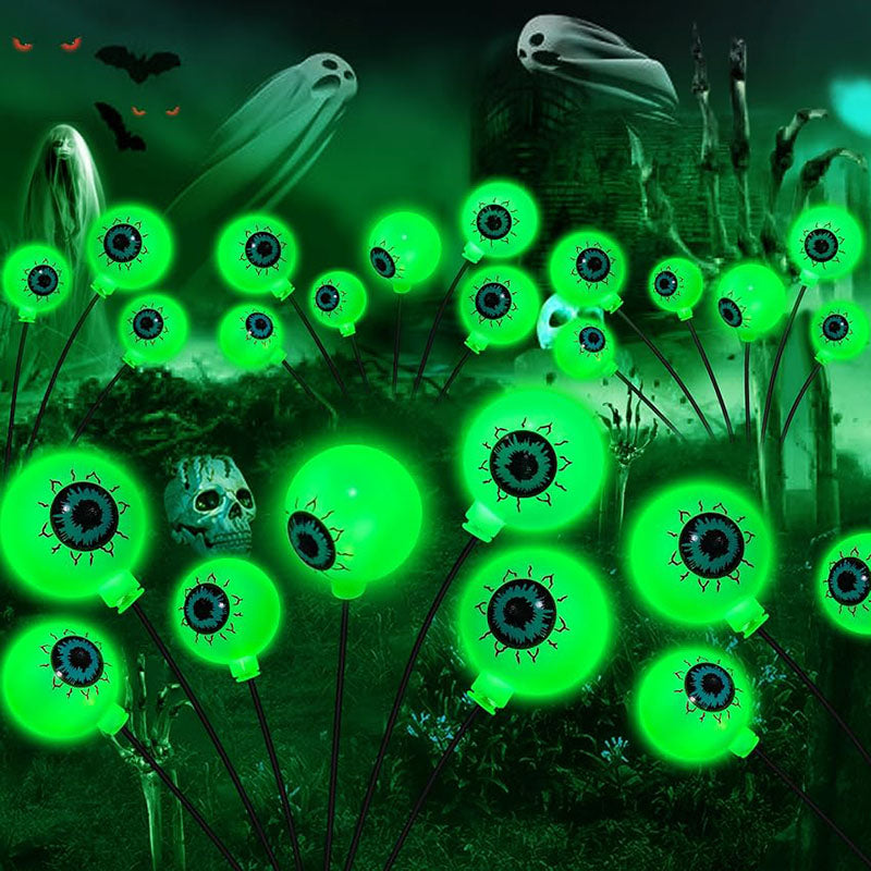 4-Packs Halloween Solar Scary Eyeball Lights 0